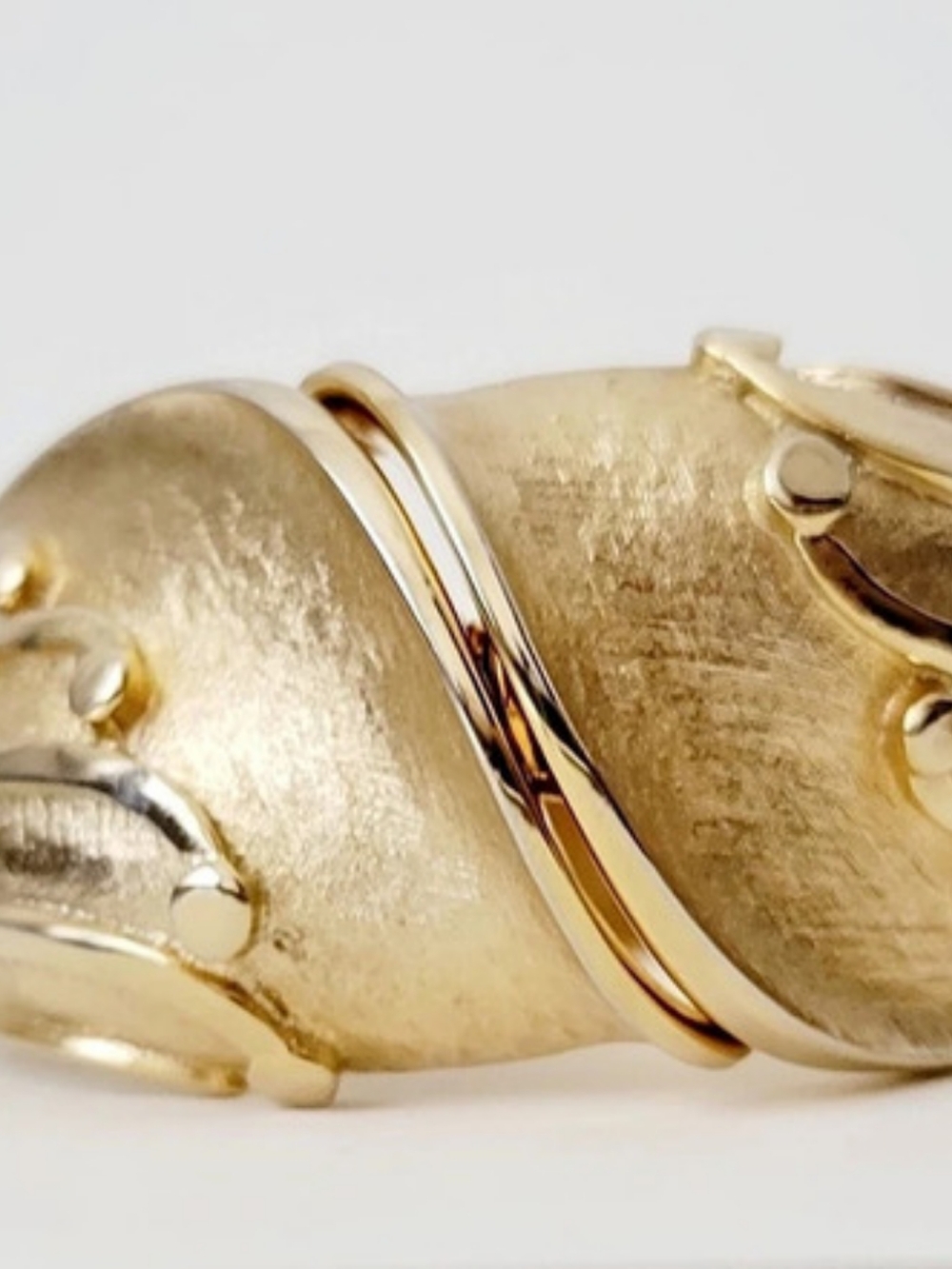 Tortolani Signed Gold-Tone Bracelet & Clip-On Earrings